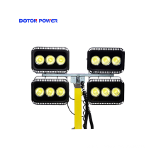 Truck Mounted Telescopic LED Outdoor Light Tower Generator